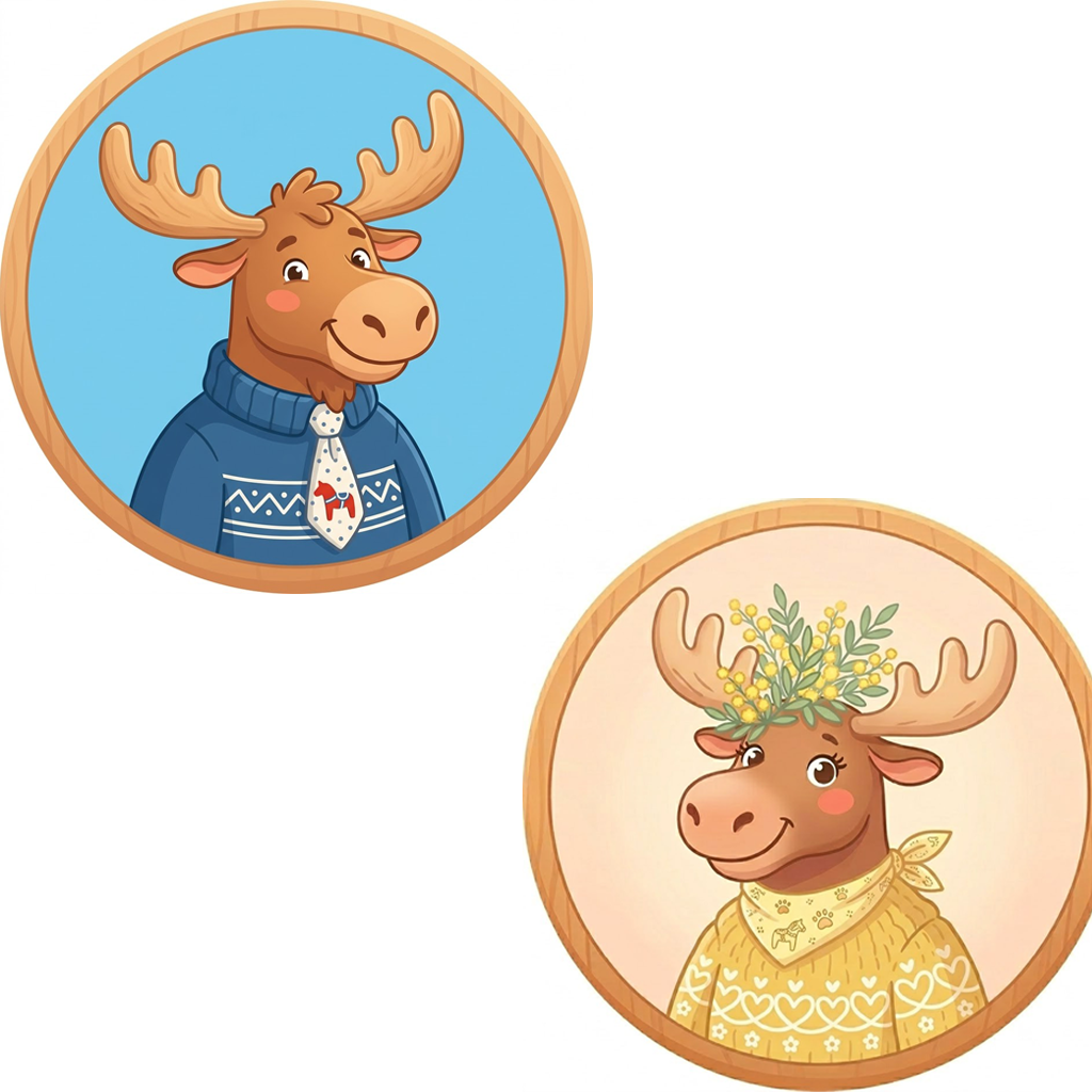 エルク（夫）＆ モル（妻）